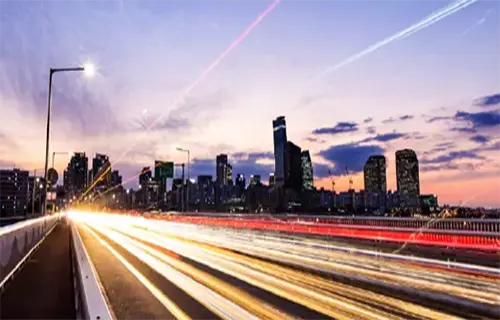 아파트와 도로 이미지