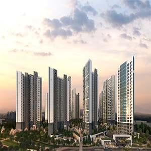 청주 더웨이시티 단지조감도