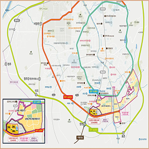청주 광역지도입니다
